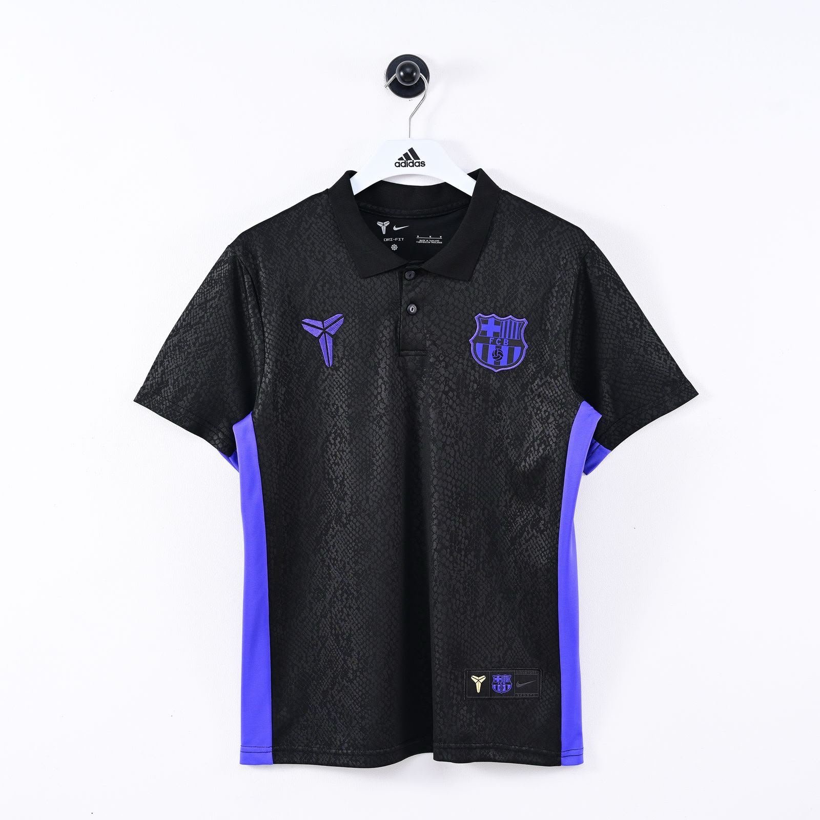 FC Barcelona Black & Purple Premium Fan Version Polo Jersey