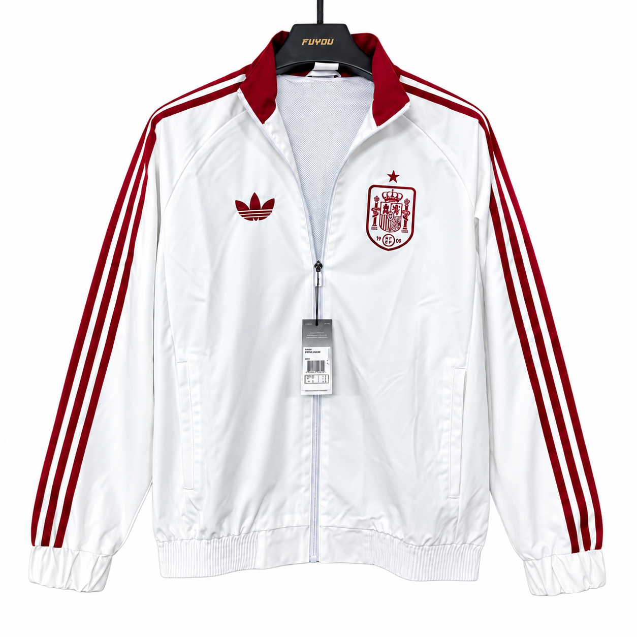 Spain White 26/27 Premium Windbreaker Jacket