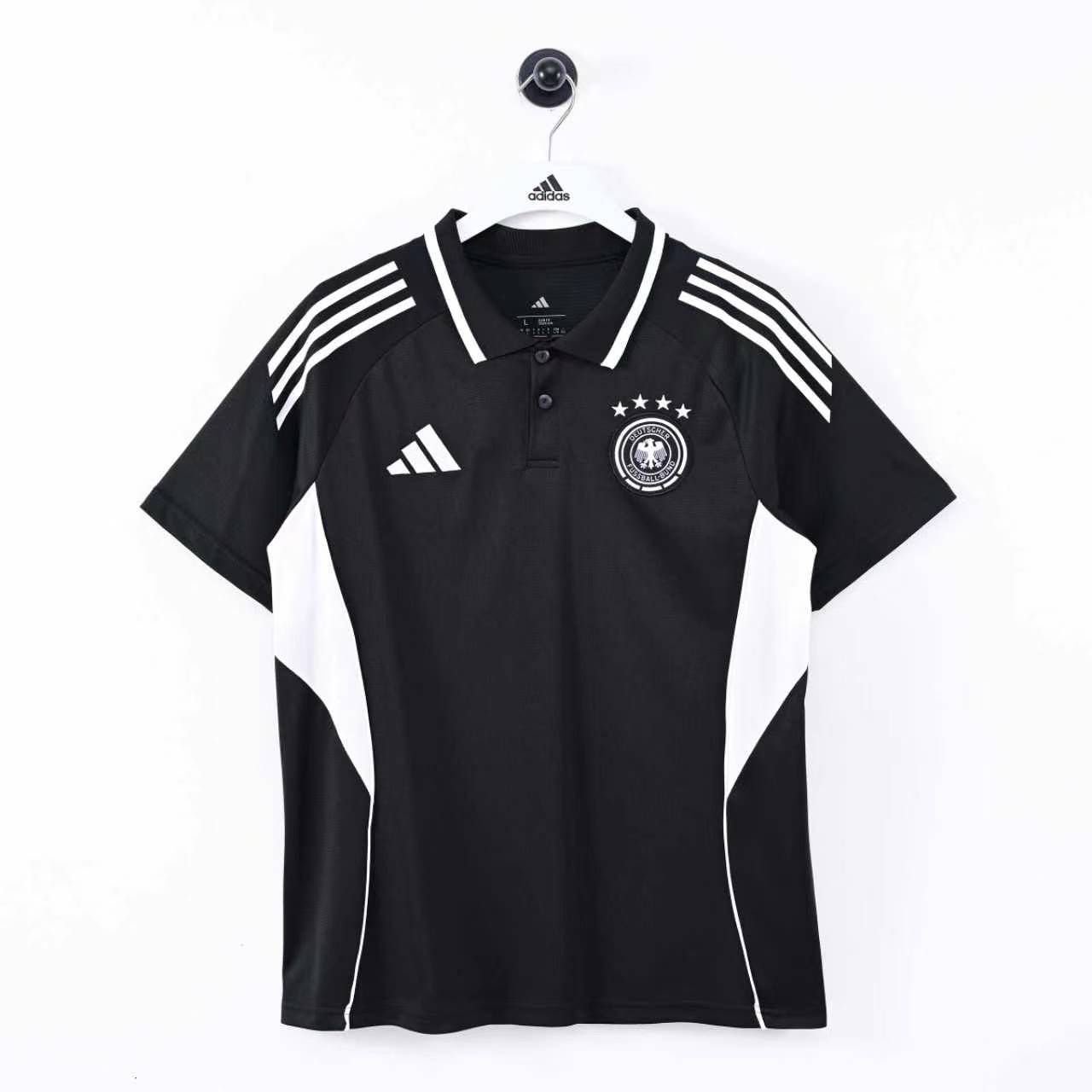 Germany Black Premium Fan Version Polo Jersey